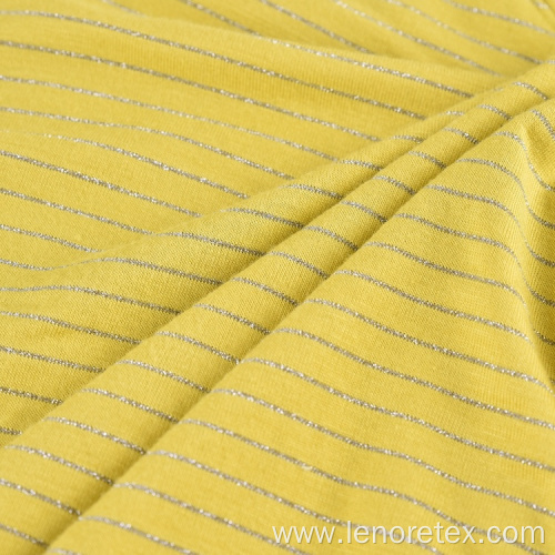 Stripe Yarn Dyed Ecovero Rayon Stretch Knit Fabric